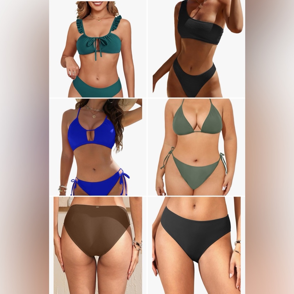 Bundle 4 size L/XL Bikini sets and 2 bottoms.and Retail’s over $200 All NWT